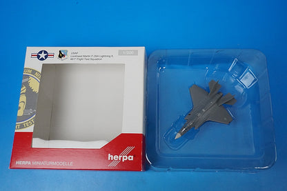 1:200 F-35A Lightning II USAF 412th Test Wing 461st Test Squadron Edwards Base #07-0744 556521 Herpa