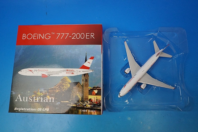 1:400 B777-200ER Austria Servus Hong Kong OE-LPD 04109 Phoenix airplane model