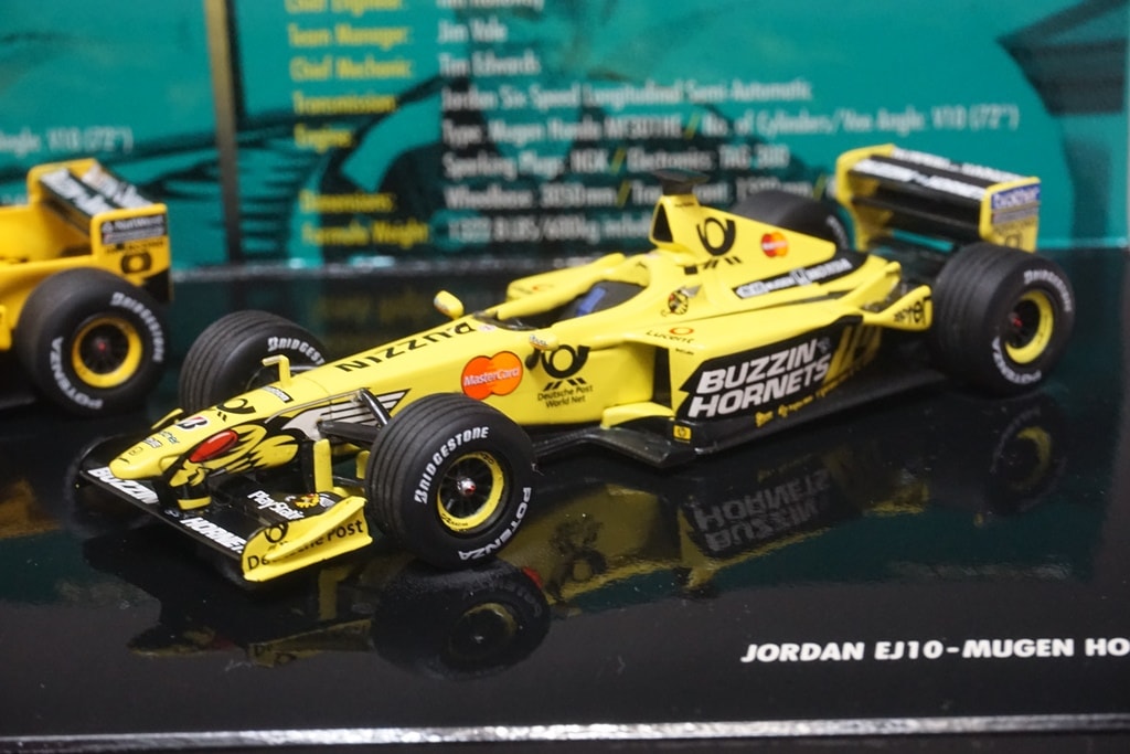 1:43 MINICHAMPS 402109900 Jordan Set 5/5 Jordan 199 / EJ10 1999/2000 Mugen Honda