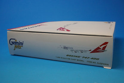 1:400 B747-400 Qantas Oneworld VH-OEB GJQFA926 Gemini