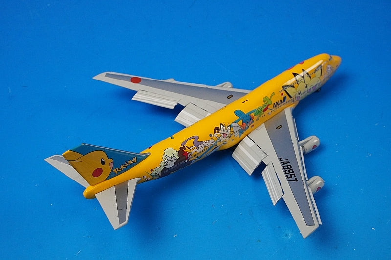 1:400 B747-400 ANA Pokemon Pikachu Jumbo Flap Down JA8957 NH40060 ANA airplane model