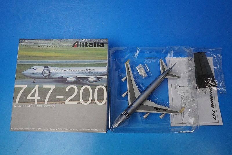 1:400 B747-200 Alitalia Bvlgari paint I-DEMS 55538 Dragon airplane model