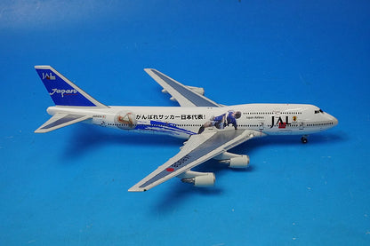 1:400 B747-400 JAL Go Japan National Football Team JA8908 Dragon airplane model