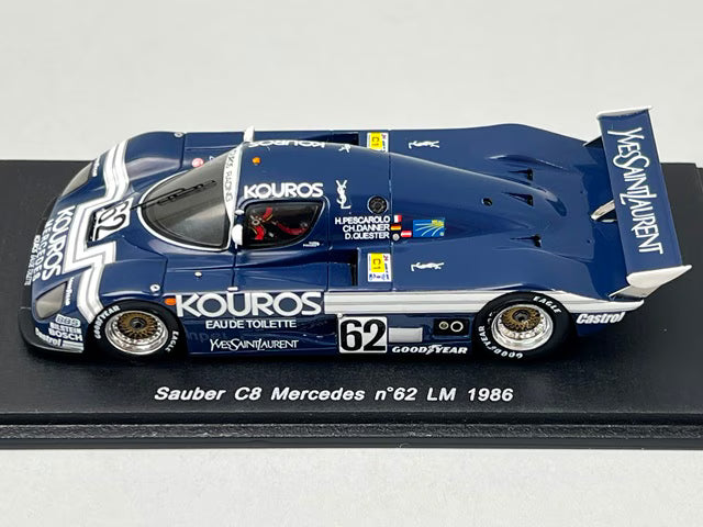 1:43 SPARK S1258 Sauber C8 Mercedes Le Mans 1986 #62