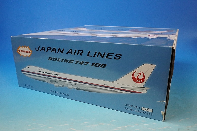 1:200 B747-100 JAL Old Crane Maru Livery First Aircraft JA8101 BBOX1313 Blue Box airplane model