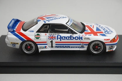 1:43 HPI 8606 Nissan Reebok Skyline GT-R JTC SUZUKA 1990 #1