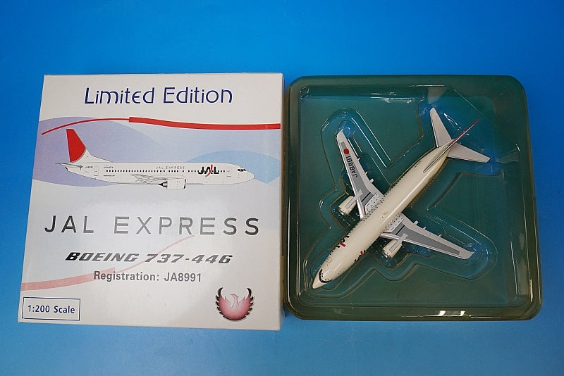 1:200 B737-446 JAL Express JA8991 20018 Phoenix airplane model