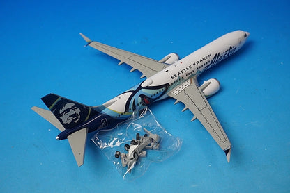 1:200 B737 MAX 9 Alaska SEATTLE KRAKEN N915AK G2ASA1219 Gemini airplane model