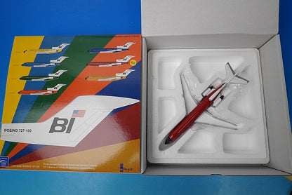 1:200 B727-100 Braniff International Red Jellybean N7296 IF721017 INFLIGHT airplane model