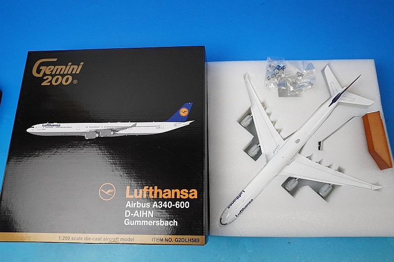 1:200 A340-600 Lufthansa Gummersbach D-AIHN G2DLH589 Gemini airplane model