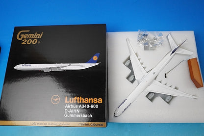 1:200 A340-600 Lufthansa Gummersbach D-AIHN G2DLH589 Gemini airplane model