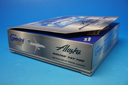 1:400 B737-700 Alaska 613AS GJASA381 Gemini airplane model