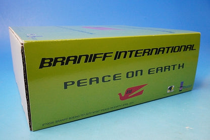 1:200 B707-327C Braniff International Green PEACE ON EARTH N7097 IF70026 INFLIGHT airplane model