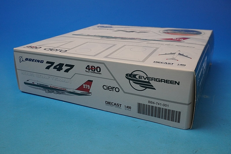 1:400 B747-100 Evergreen International Supertanker 979 N479EV BB4-741-001 JC Wings airplane model