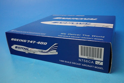 1:400 B747-400 National Air N952CA XX4490 JC Wings airplane model