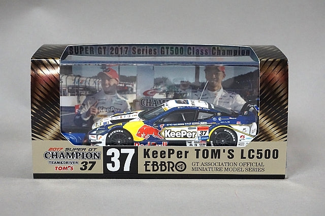 1:43 EBBRO 45550 TOM'S KeePer LC500 Super GT500 Champion 2017 #37