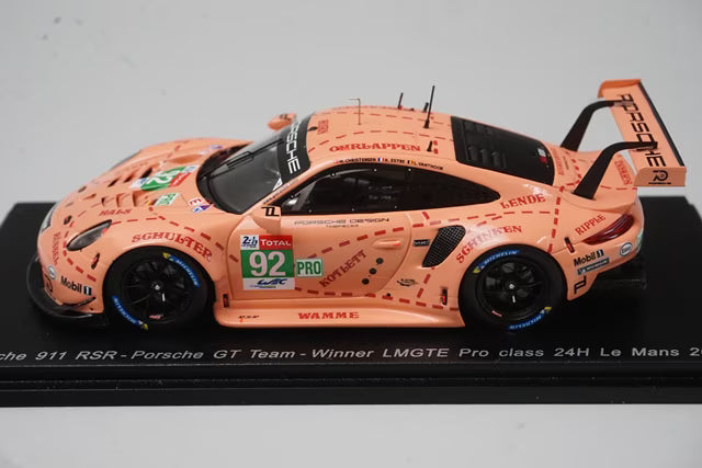 1:43 SPARK S7033 Porsche 911 RSR #92 Winner LMGTE Pro class 24h Le Mans 2018