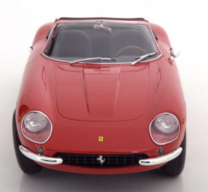 KKDC180234 KK scale 1:18 Ferrari 275 GTB4 NART Spider with removable soft top, red
