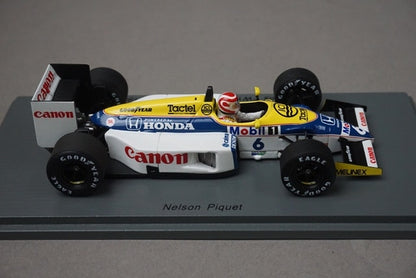 1:43 SPARK S7480 Williams FW11 Brazi GP Winner 1986 #6 Nelson Piquet