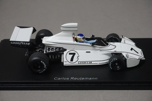 1:43 Spark S4344 Braham BT44 Winner, United States GP 1974 #7 C. Reutemann model car