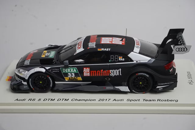 1:43 Spark SG341 Audi RS5 DTM Champion 2017 Sports Team Rosberg #33 R. Rast