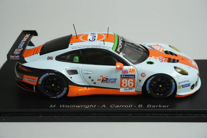 1:43 SPARK S5141 Porsche 911 RSR Gulf Racing LM 2016 #86 M. Wainwright model car