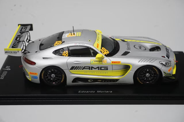 1:43 Spark 43MC17 Mercedes-AMG GT3 Team Driving Academy FIA GT World Cup Macau 2017 Winner #48 E.Mortara
