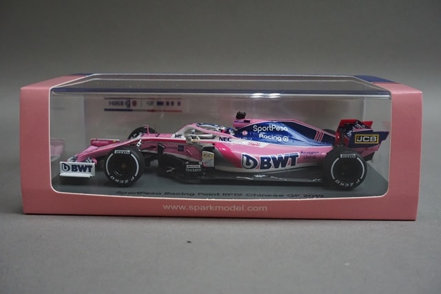 1:43 Spark S6085 SportPesa Racing Point RP19 Chinese Grand Prix 2019 #11 S. Perez model car