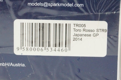 1:43 SPARK TR005 Scuderia Toro Rosso STR9 F1 Japanese GP M.Verstappen 2014 #38