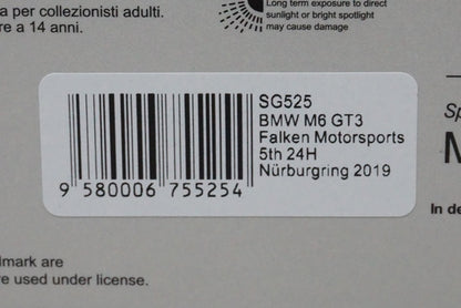 1:43 SPARK SG525 BMW M6 GT3 Falken Motorsport Nurburgring 24h 2019 #33