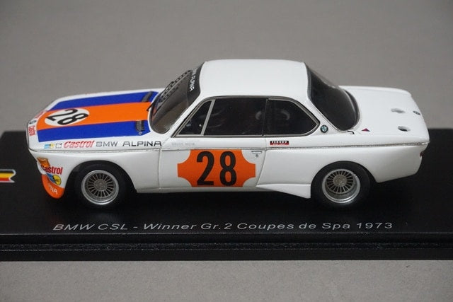 1:43 SPARK SB226 BMW CSL coupes de SPA Winner N.Lauda 1973 #28