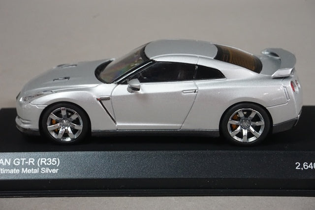 1:43 KYOSHO K03741MS Nissan GT-R (R35) 2007 Ultimate Metal Silver