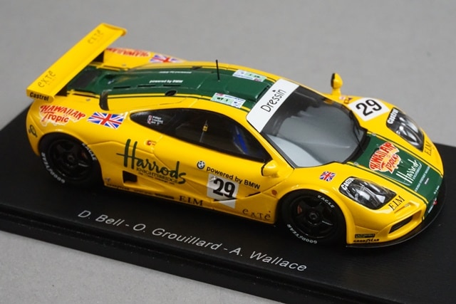 1:43 Spark S4404 McLaren F1 GTR Le Mans 6th Place 1996 #29 model car