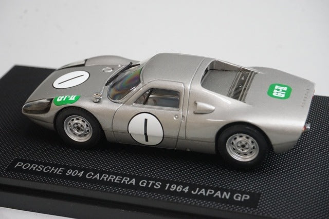 1:43 EBBRO 43725 Porsche 904 Carrera GTS Japan GP 1964 #1 Silver