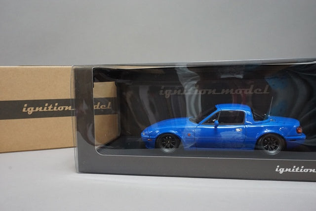 1:18 ignition model IG0668 Eunos Roadster NA Blue model car