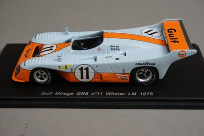 1:43 Spark 43LM75 Gulf Mirage GR8 Le Mans Winner 1975 #11 model car