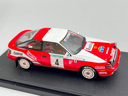 1:43 HPI 8146 Mirage Toyota Celica GT-Four Rally Sweden 1992 #4 model car
