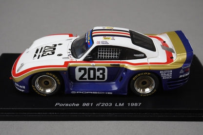 1:43 Spark S0961 Porsche 961 Le Mans 1987 #203 model car