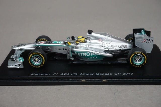 1:43 SPARK S3067 Mercedes F1 W04 Monaco GP Winner Nico Rosberg 2013 #9