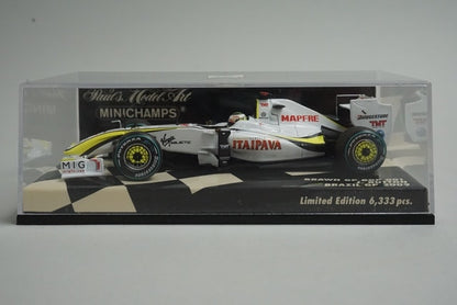 1:43 MINICHAMPS 400090622 Brawn GP BGP 001 Brazil GP 2009 #22 Jenson Button model car