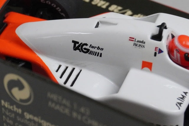 1:43 MINICHAMPS 530854301 McLaren MP4/2B TAG Turbo 1985 #1 N.Lauda model car