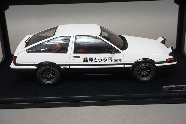 1:18 ignition model IG2871 Initial D Toyota Sprinter Trueno 3door GT Apex AE86 White Black