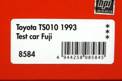 1:43 HPI 8584 Toyota TS010 1993 TEST CAR Fuji Mat Black