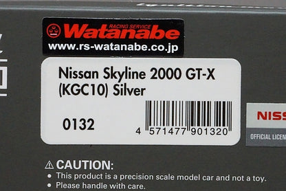 1:43 IG0132 ignition model Nissan Skyline 2000 GT-X (KGC10) Silver