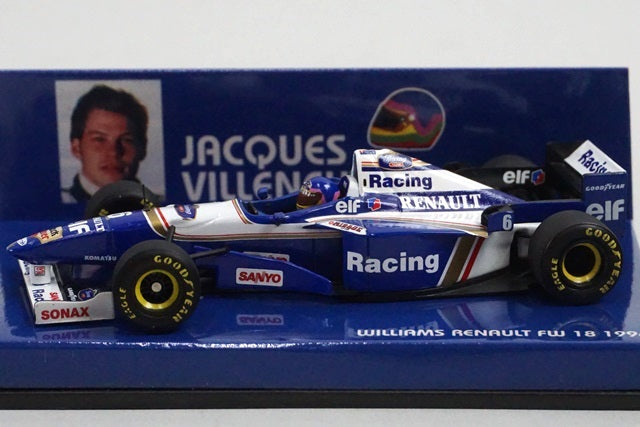 1:43 MINICHAMPS 430960006 Williams Renault FW18 1996 #6 J.Villeneuve