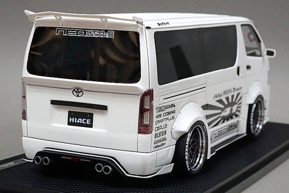 1:18 ignition model IG2804 T･S･D WORKS Hiace Pearl White Resin