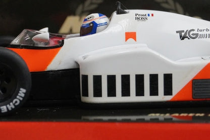 1:43 MINICHAMPS 530844307 McLaren MP4/2 TAG Turbo 1984 A.Prost #7