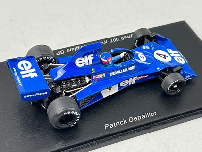 1:43 SPARK S1646 Tyrrell 007 Belgian GP 4th P.Dupayer 1975 #4