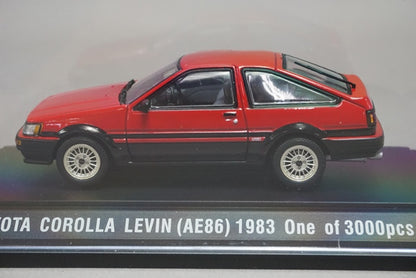 1:43 EBBRO 43272 Toyota Corolla Levin AE86 1983 Red