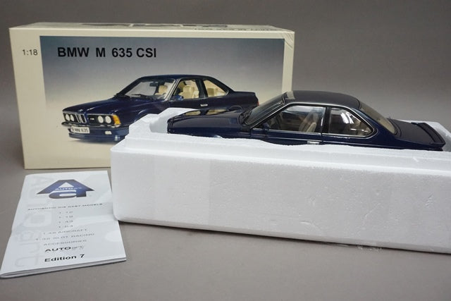 1:18 AUTOart 70527 BMW M 635 CSI Blue Metallic